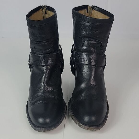 Frye Tabitha Harness Leather Women's Ankle Boots - Picture 5 of 14